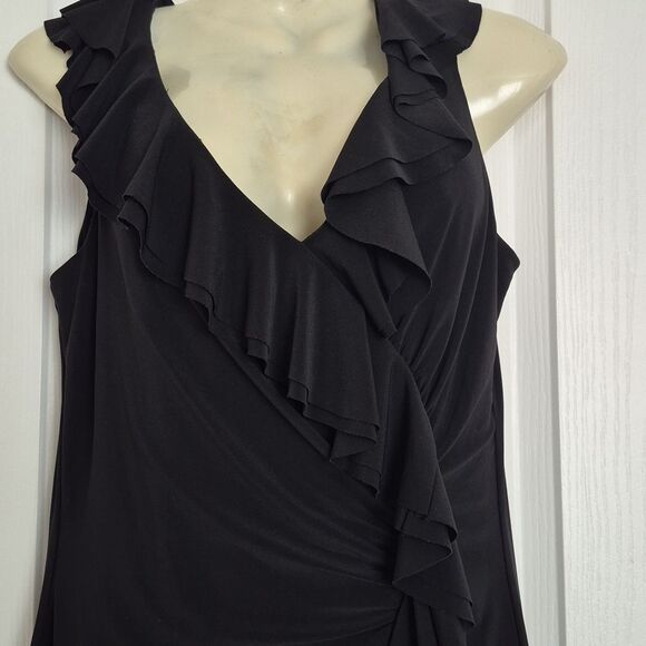 Ralph Lauren Black Ruffled Dress - Picture 3 of 16